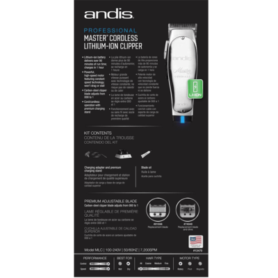 Andis Cordless Master