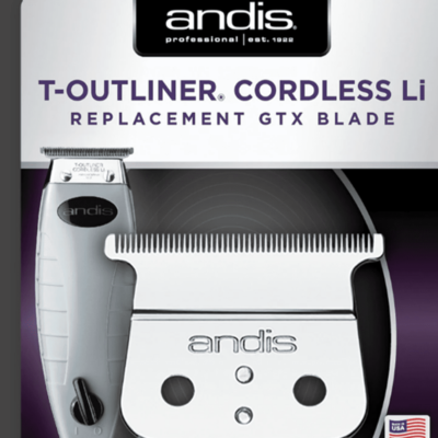 Andis T-Outliner Cordless Li Replacement GTX Blade #04555