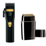 BaBylissPro Black FX870BN Clipper + Double Foil Black Shaver