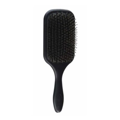 Denman Black Large Paddle Brush Natural Bristle with Nylon Quill