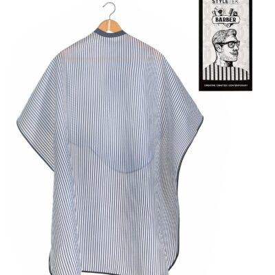 CLASSIC PIN STRIPE BARBER CAPE