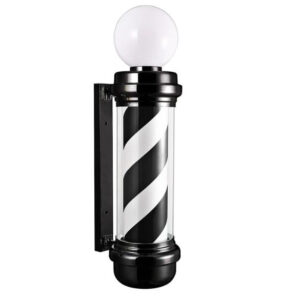 LED BLACK/WHITE BARBER POLE BY BERKELEY