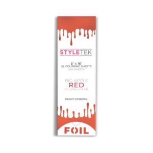 XL BALAYAGE EMBOSSED FLAT SHEET-BIG APPLE RED